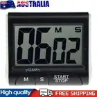 Digital Kitchen Timer Cooking Count Up Countdown Alarm Magnet Clock (Black) #AU