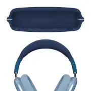 Geekria Silicone Headband Compatible with AirPods Max Headphone (Blue)