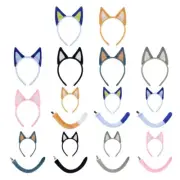 Fashion Plush Animal Headbands Tail Cosplay For Kids And Adults Party Supply