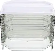 LIFKOME Sundries Organizer Condiment Storage Stand Food Storage Tray Plastic Vegetable Rack