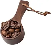 Kezvmhy Wooden Coffee Scoop, Wooden Tablespoon Scoop | Coffee Bean Measuring Spoon, Coffee Bean Measuring Spoon Condiment - Multipurpose Wooden Scoop for Jars, Canisters, Bath Salts and Laundry