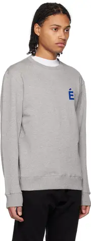 mélange-effect logo-patch sweatshirt XS Gray