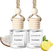 2 Bottles Car Air Freshener Hanging Diffuser, Essentials Oil Car Fresheners For Vehicle, Long Lasting Fragrance Car Air Diffusers, Made in USA