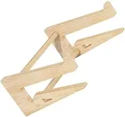 FUNNETOYU 1Pc Wooden Laptop Stand Ergonomic Height Computer Rack for Laptops Non Slip Design to Posture and Reduce Neck for Home Office and Study