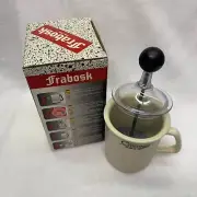 NIB Frabosk Italy Cappuccino Creamer Milk Frothing Mug Coffee Latte Ceramic Cup