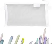 Uoqpty Zipper Mesh Pouch,Mesh Zip Pouches | Wear-Resistant Cosmetic Organizer Stationary Supplies for Students Friends Boy Girl Adults Children Teen
