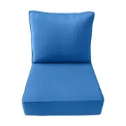 *COVER ONLY*-Outdoor Deep Seat Backrest Pillow Slipcover Piped Trim Medium-AD102