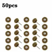 50Pcs 1'' mini Abrasive Polishing Wheel Buffing Brush Pad for Rotary Tool 80Grit