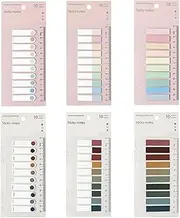 Taicols Sticky Tabs, 1200Pcs Page Markers Tabs, Writable&Repositionable Page Index Tabs File Flags with Ruler, Book Tabs, Sticky Note Tabs for File Classification Key Marking Reading Notes Sticky Tabs