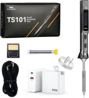 TOOLSAGE TS101-I Tips Digit Soldering Iron With PD 65W Power Supply Kit Upgra...