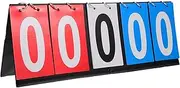 BESPORTBLE Portable Flip Scoreboard for Basketball Soccer and Foosball Durable Sports Score Keeper with Numbers for Efficient Game Tracking