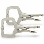 TTI 150MM C-CLAMP LOCKING PLIERS 2 PIECE SET TTILPCC1502PK