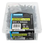 Titan 10G x 50mm Weather Force Treated Pine Decking Screw - Pack of 500