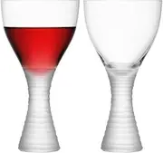 LSA G1054-11-775 Organza Wine Glass, Clear, 12.8 fl oz (380 ml), Set of 2