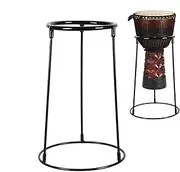 Mivpzisk Percussion Instrument Holder, Adjustable Carbon Steel African Drum Stand, Black Percussion Rack, Musical Instrument Supplies for Adults, Beginners, Musician