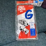 Genuine New Dirt Devil Type G Vacuum Bags 3 Pack Fits All Corded Handheld Vacs