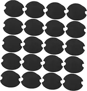ZUNOXAZ 100pcs Black Plastic Ring Display Cards Versatile Jewelry Display Organizer for Showcases Durable Round Holder Sheets for Various Ring Styles