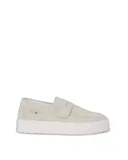 Antony Morato Suede Penny Loafers Casual Style - Moccasins - White -Size 41