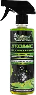 Schultz Laboratories White Diamond Atomic Tire & Rim Cleaner, Degreasing Formula Breaks Down Dirt & Grim from Tires & Rims, Safely Removes Build Up from Tires & Rims,16oz Bottle