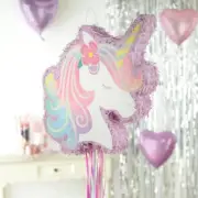 YA OTTA Enchanted Unicorn Pinata, Party Supplies, 17.75 x 3 x 19.25 In, 1 Ct.