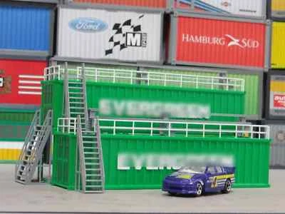 Scale 1:60 - 1:64 Diorama containers tribune miniature Slot car racetrack decor