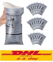 20pcs.Urine Bag Portable Emergency Mini Toilet Unisex Size Zip Lock Size 700 cc.