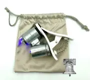 Cell Phone Clip Mini 60X Microscope Adjustable Focus Magnifier LED Rock Mineral