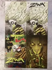 ZAWA BELLY OF THE BEAST #2 SET OF 4 1:10 VARIANT BEEM FRISON DIALYNAS COMIC BA