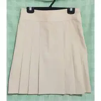 在飛比找蝦皮購物優惠-香港 colour.eighteen 彩色十八 米色百褶短裙