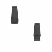 BETTER LIVING Facet Hook Set - Matte Black Stainless Steel