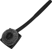 Hohopeti Outdoor Grill Cleaning Brush Steel Wire Brush Comfortable Grip Heavy Duty Barbecue Tool for Grilling