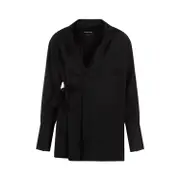 [Fabiana Filippi] Fabiana Filippi-Black Viscose Blazer-Donna 40 IT