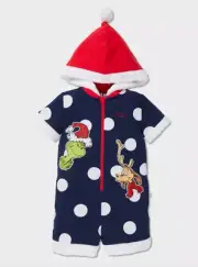 NEW PETER ALEXANDER CHRISTMAS THE GRINCH ONE PIECE JNR KIDS 6 RRP$79.95 XMAS