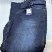 ROBERTO CAVALLI Class Mens Jeans 36x31 Dark Blue Regular Fit-Straight Dark Wash