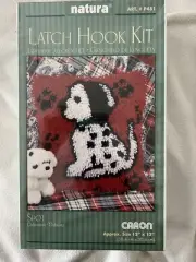 Caron Latch Hook Kit Spot Dalmation P481 12"x12" Brand New in Sealed Package Dog