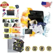 Fireproof & Waterproof Document Safe with Lock - Organize Vital Files Stylishly