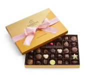 Godiva Chocolatier Pink Ribbon 36-Piece Assorted Chocolate Gift Box