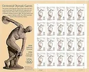 USPS Centennial Olympic Games Atlanta 1996 Sheet of Twenty 32 Cent Postage Stamps Scott 3087