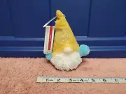 Ashland Christmas Ornament Gnome Plush Christmas Ornament Gnome Yellow Hat 5.5"