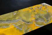 4.3"178Gms"Intricate/Vivid Hues"~Indonesia BUMBLE BEE JASPER Point Obelisk G1362
