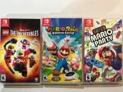 Nintendo Switch CASES ONLY Mario +Rabbids Kingdom Super Mario Party Incredibles