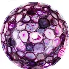 Pink Agate Stone Sin/Washbasin Handmade Round Bowl Bath & Kitchen Vanity Decors