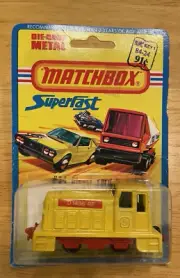 Matchbox Superfast Yellow #24 DIESEL YARD SWITCHER Mint On Original Card