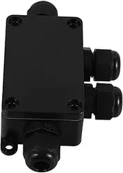 DOITOOL Box Waterproof Junction Box Bars Surge USB Charger Power Extension Cord Power Station Power Strip Cube Outlet Outdoor Timers Waterproof Knock Extension Cable Lid Cap Black Plastic