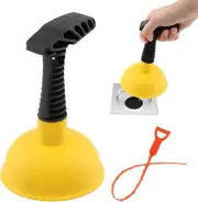 Mini Sink Plunger and Drain Clog Remover for Kitchen and Bathroom Use