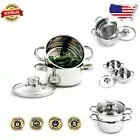 Tri-Ply Encapsulated Stainless Steel Mini Steamer Set - Ideal for Small Portions