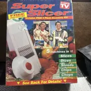 As Seen On TV Super Slicer 5 Machines In 1! Slices Dices Shreds Chips Chops New