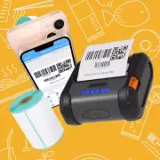Wireless Bluetooth Thermal Label Printer | Portable 80mm Barcode Sticker Machine