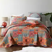 Luxury Quilted 100% Cotton Bedspread Coverlet Set King Super King Size Bed 250x270cm Barris