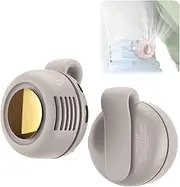 [Gaukomzs] Portable Mini Bladeless Fan, 3-Speed Clip-on Fan for Shirt and Waist, White